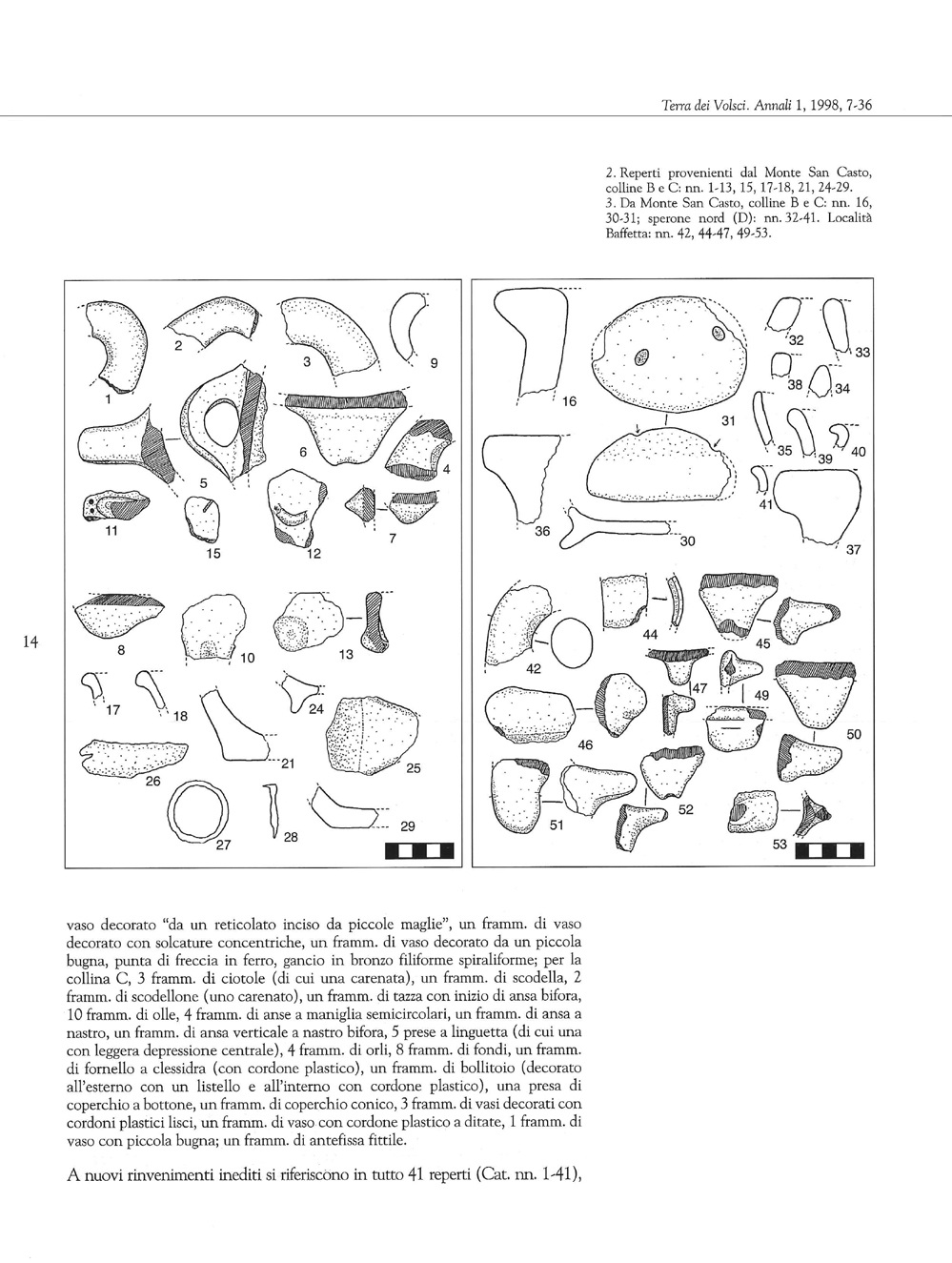 Terra dei Volsci. Annali del Museo Archeologico di Frosinone, 1998, 1, Rizzello