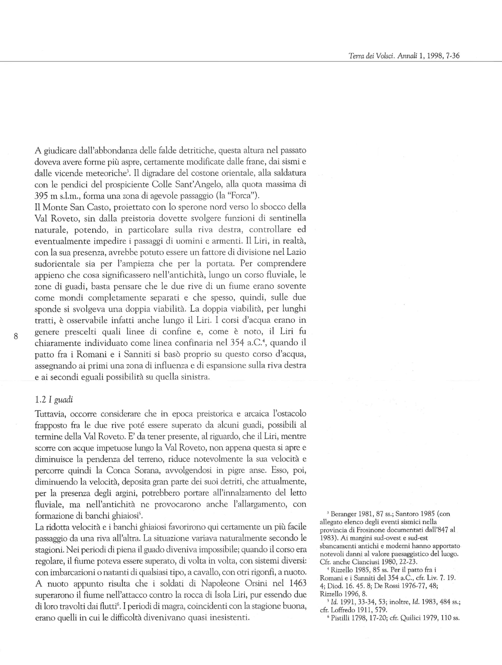 Terra dei Volsci. Annali del Museo Archeologico di Frosinone, 1998, 1, Rizzello