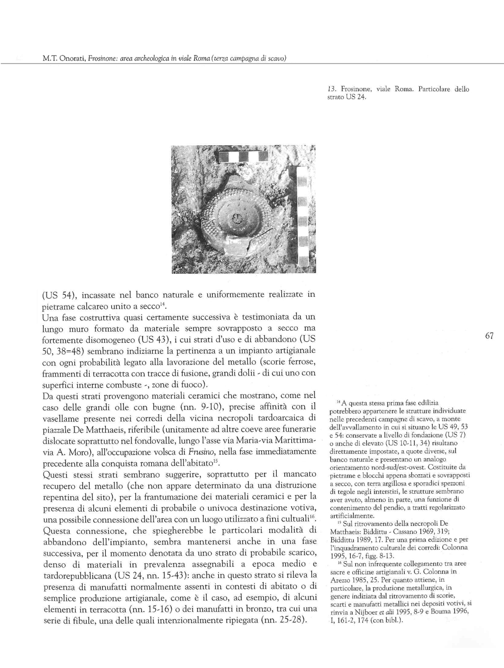 Terra dei Volsci. Annali del Museo Archeologico di Frosinone, 2013, ns, 1 Onorati